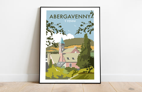 Abergavenny By Artist Dave Thompson - Premium Art Print