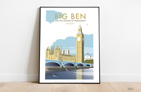 Big Ben By Artist Dave Thompson - 11X14inch Premium Art Print