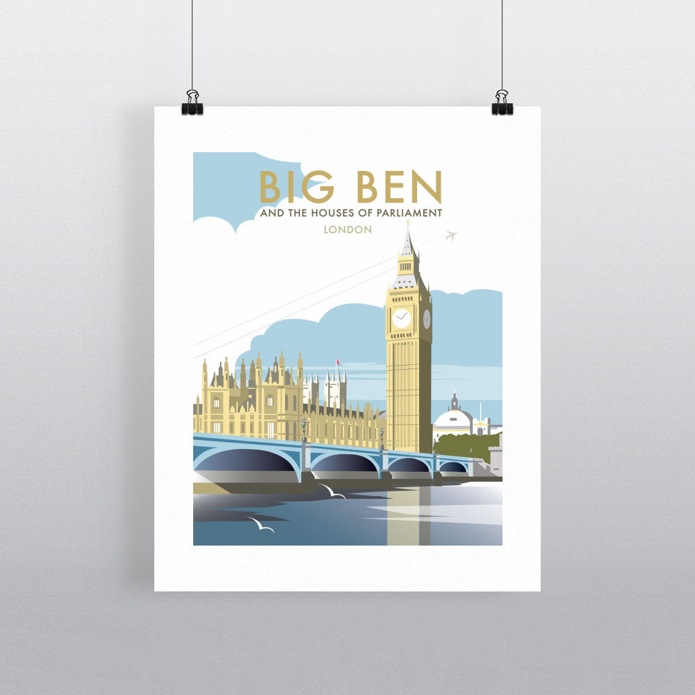 THOMPSON206: Big Ben and the Houses of Parliament 24" x 32" Matte Mounted Print