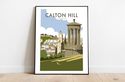 Calton Hill By Artist Dave Thompson - Premium Art Print