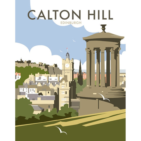 THOMPSON207: Calton Hill, Edinburgh 24" x 32" Matte Mounted Print