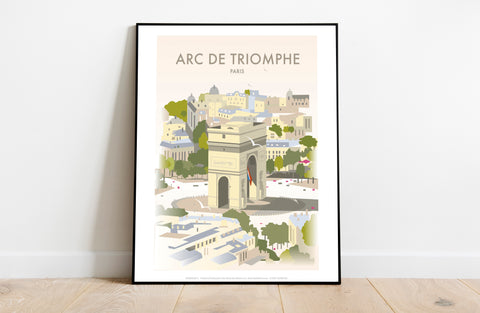 Arc De Triomphe By Artist Dave Thompson - Premium Art Print