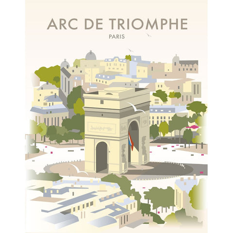 THOMPSON211: Arc De Triomphe, Paris 24" x 32" Matte Mounted Print