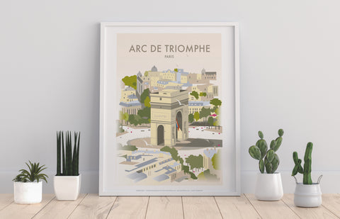 Arc De Triomphe By Artist Dave Thompson - Premium Art Print