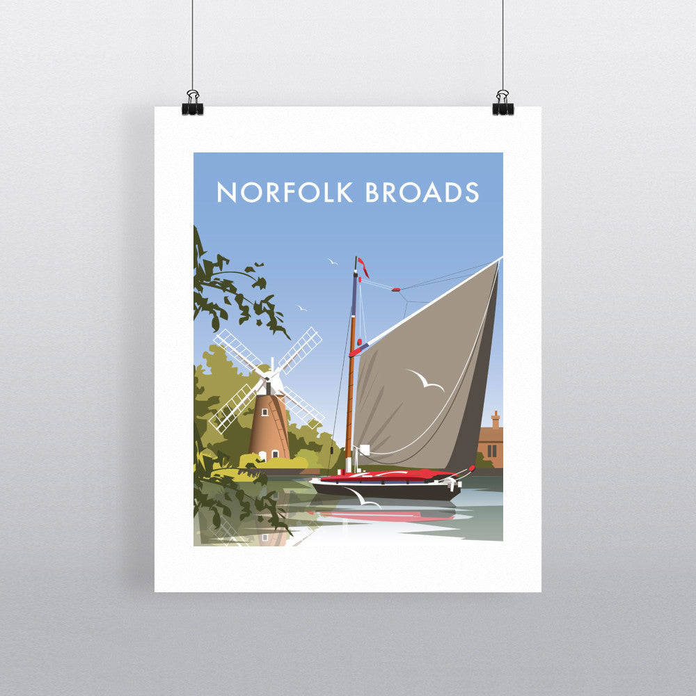 THOMPSON215: The Norfolk Broads 24" x 32" Matte Mounted Print