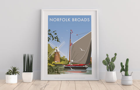 Norfolk Broads By Artist Dave Thompson - Premium Art Print