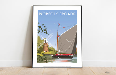 Norfolk Broads By Artist Dave Thompson - Premium Art Print