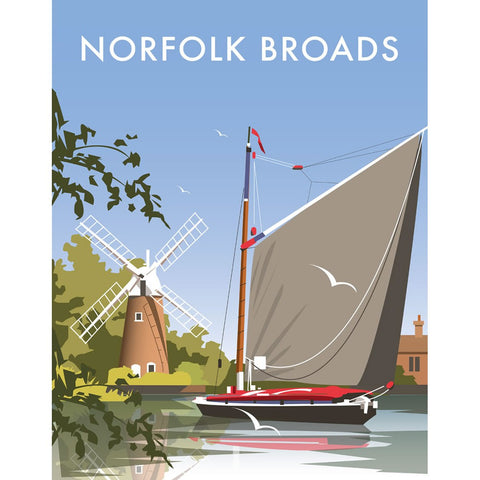 THOMPSON215: The Norfolk Broads 24" x 32" Matte Mounted Print