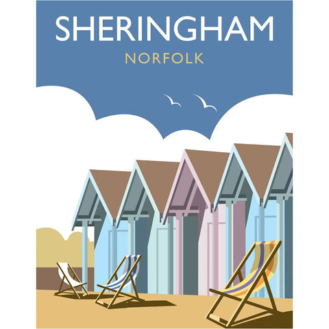 THOMPSON223: Sheringham, Norfolk 24" x 32" Matte Mounted Print