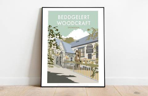 Beddgelert Woodcraft By Artist Dave Thompson - Art Print
