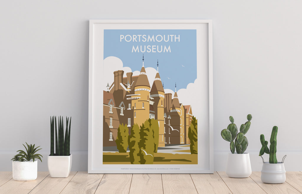 Portsmouth Museum By Artist Dave Thompson - Art Print