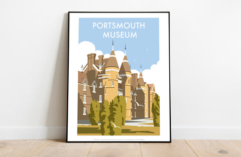Portsmouth Museum By Artist Dave Thompson - Art Print