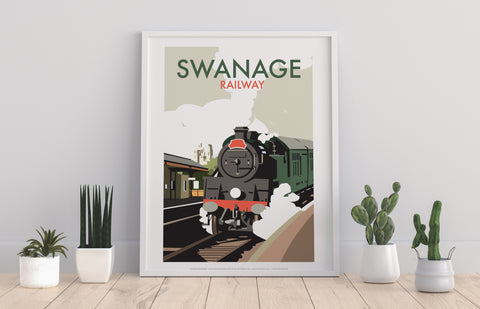 Swanage By Artist Dave Thompson - 11X14inch Premium Art Print