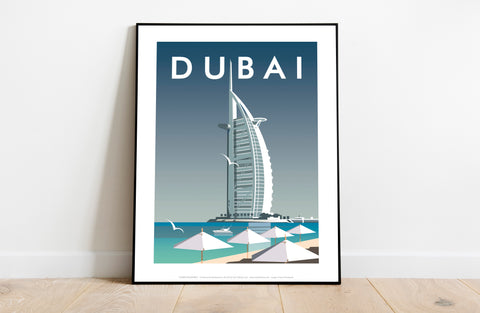 Dubai By Artist Dave Thompson - 11X14inch Premium Art Print