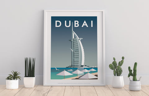 Dubai By Artist Dave Thompson - 11X14inch Premium Art Print