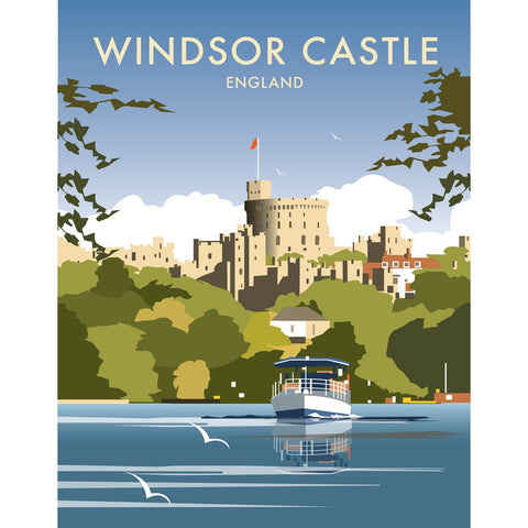 THOMPSON260: Windsor Castle 24" x 32" Matte Mounted Print