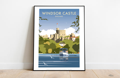 Winsor Castle By Artist Dave Thompson - Premium Art Print