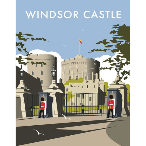 THOMPSON262: Windsor Castle 24" x 32" Matte Mounted Print