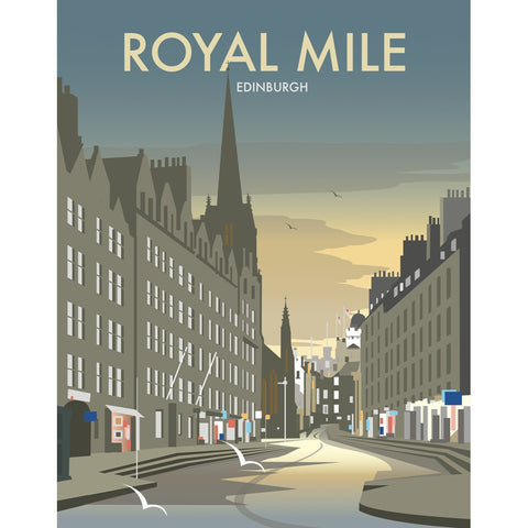 THOMPSON265: Royal Mile, Edinburgh 24" x 32" Matte Mounted Print