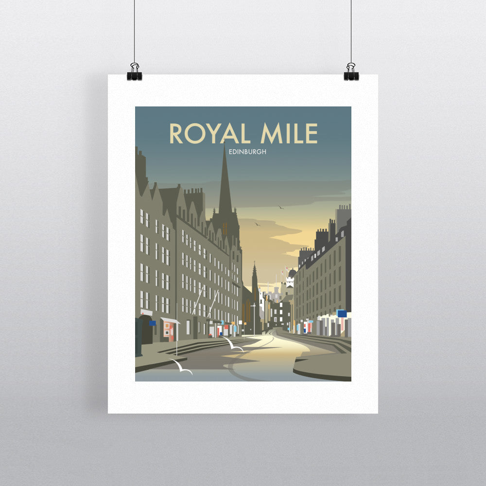 THOMPSON265: Royal Mile, Edinburgh 24" x 32" Matte Mounted Print