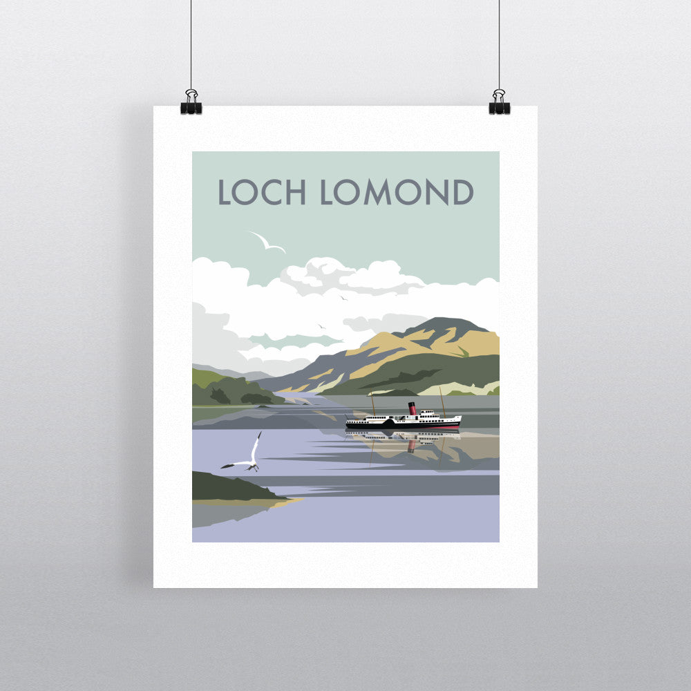 THOMPSON266: Loch Lomond 24" x 32" Matte Mounted Print