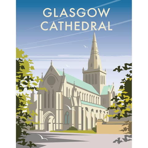 THOMPSON272: Glasgow Cathedral 24" x 32" Matte Mounted Print