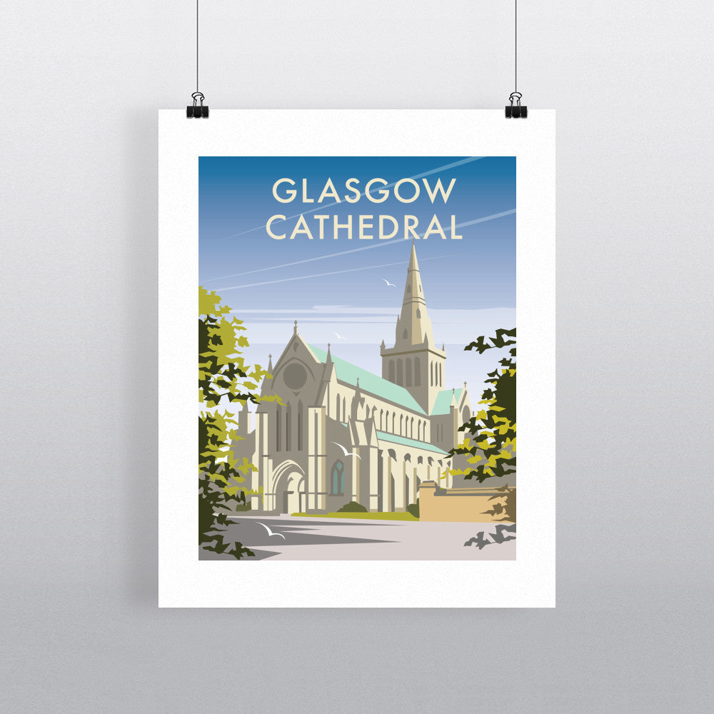 THOMPSON272: Glasgow Cathedral 24" x 32" Matte Mounted Print