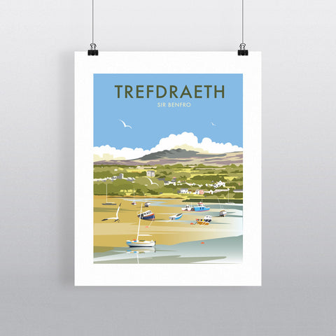 THOMPSON273: Trefdraeth, Wales 24" x 32" Matte Mounted Print
