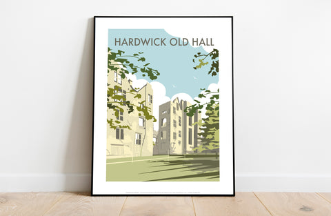 Hardwick Old Hall By Artist Dave Thompson - Art Print