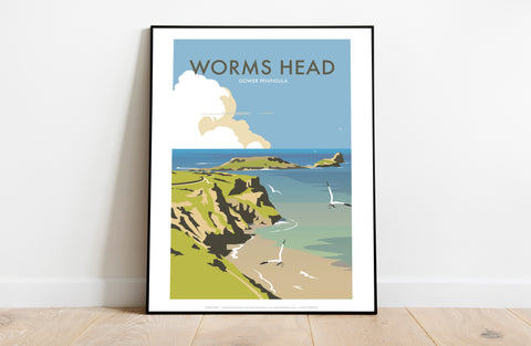 Worms Head By Artist Dave Thompson - Premium Art Print