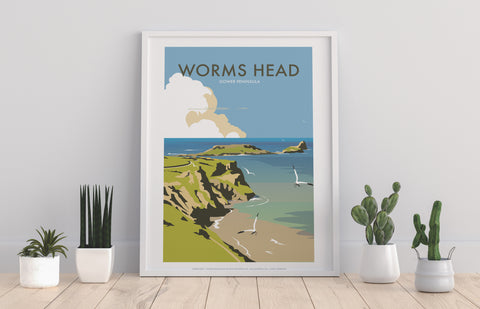 Worms Head By Artist Dave Thompson - Premium Art Print