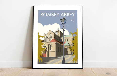 Romsey Abbey By Artist Dave Thompson - Premium Art Print