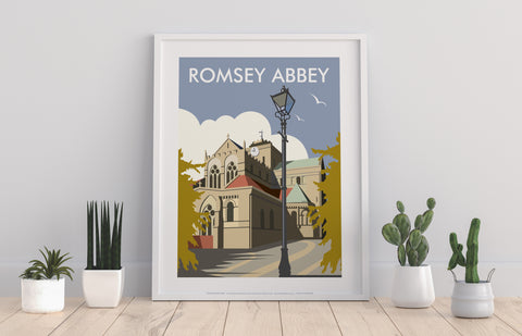Romsey Abbey By Artist Dave Thompson - Premium Art Print