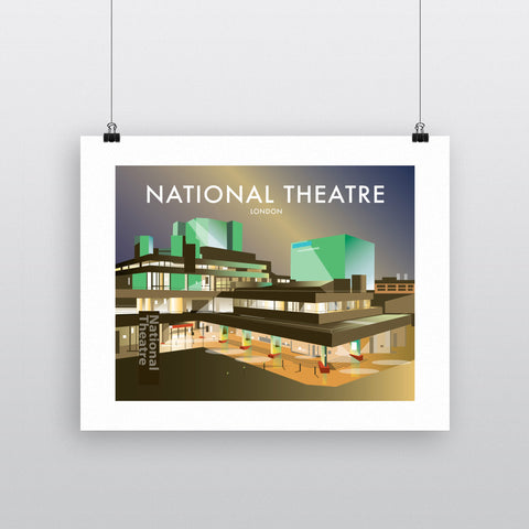 THOMPSON282: The National Theatre, London 24" x 32" Matte Mounted Print