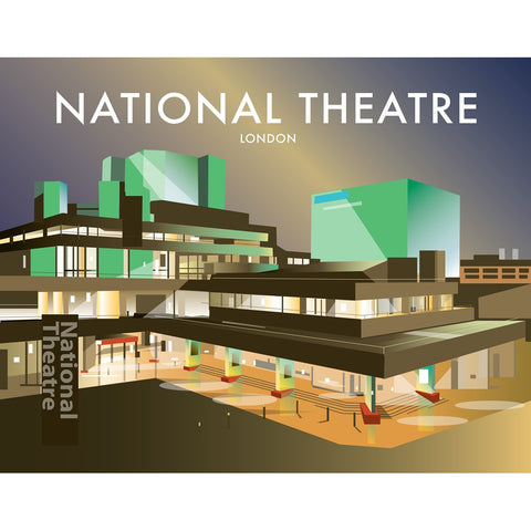 THOMPSON282: The National Theatre, London 24" x 32" Matte Mounted Print
