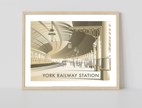 York Railway Station By Artist Dave Thompson - Art Print