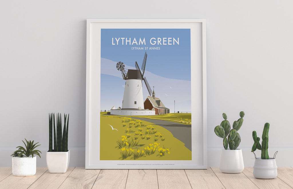 Lytham Green By Artist Dave Thompson - Premium Art Print