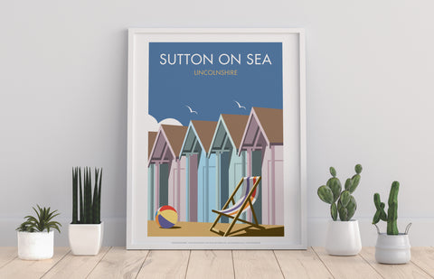 Sutton On Sea By Artist Dave Thompson - Premium Art Print