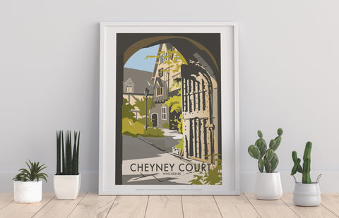 Cheyney Court By Artist Dave Thompson - Premium Art Print
