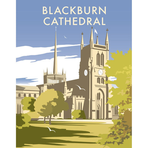 THOMPSON312: Blackburn Cathedral, Lancashire 24" x 32" Matte Mounted Print