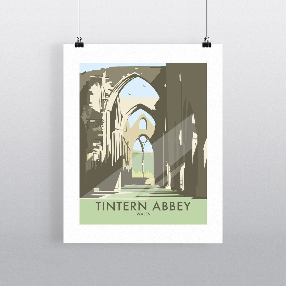 THOMPSON318: Tintern Abbey, South Wales 24" x 32" Matte Mounted Print