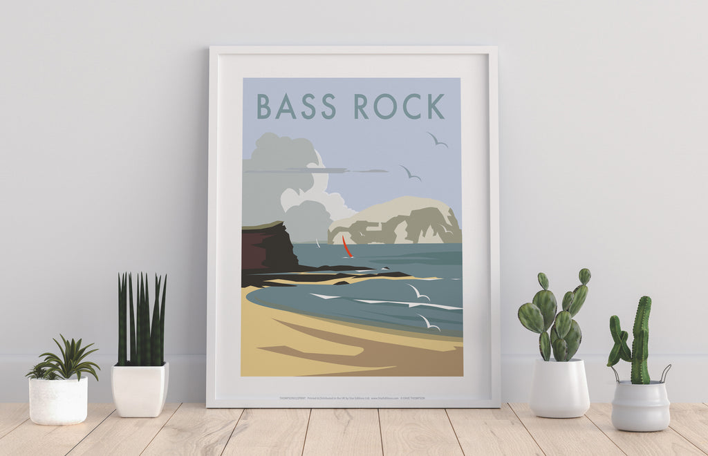 Bass Rock By Artist Dave Thompson - 11X14inch Premium Art Print