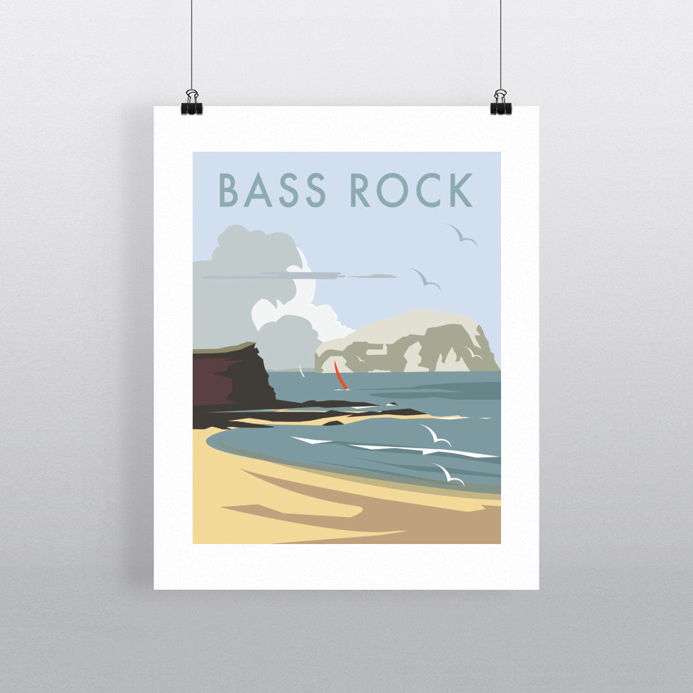 THOMPSON322: Bass Rock, North Berwick 24" x 32" Matte Mounted Print