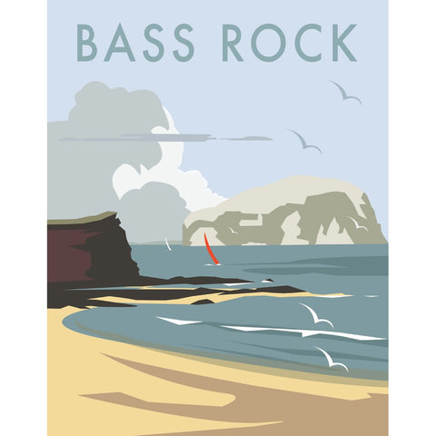 THOMPSON322: Bass Rock, North Berwick 24" x 32" Matte Mounted Print