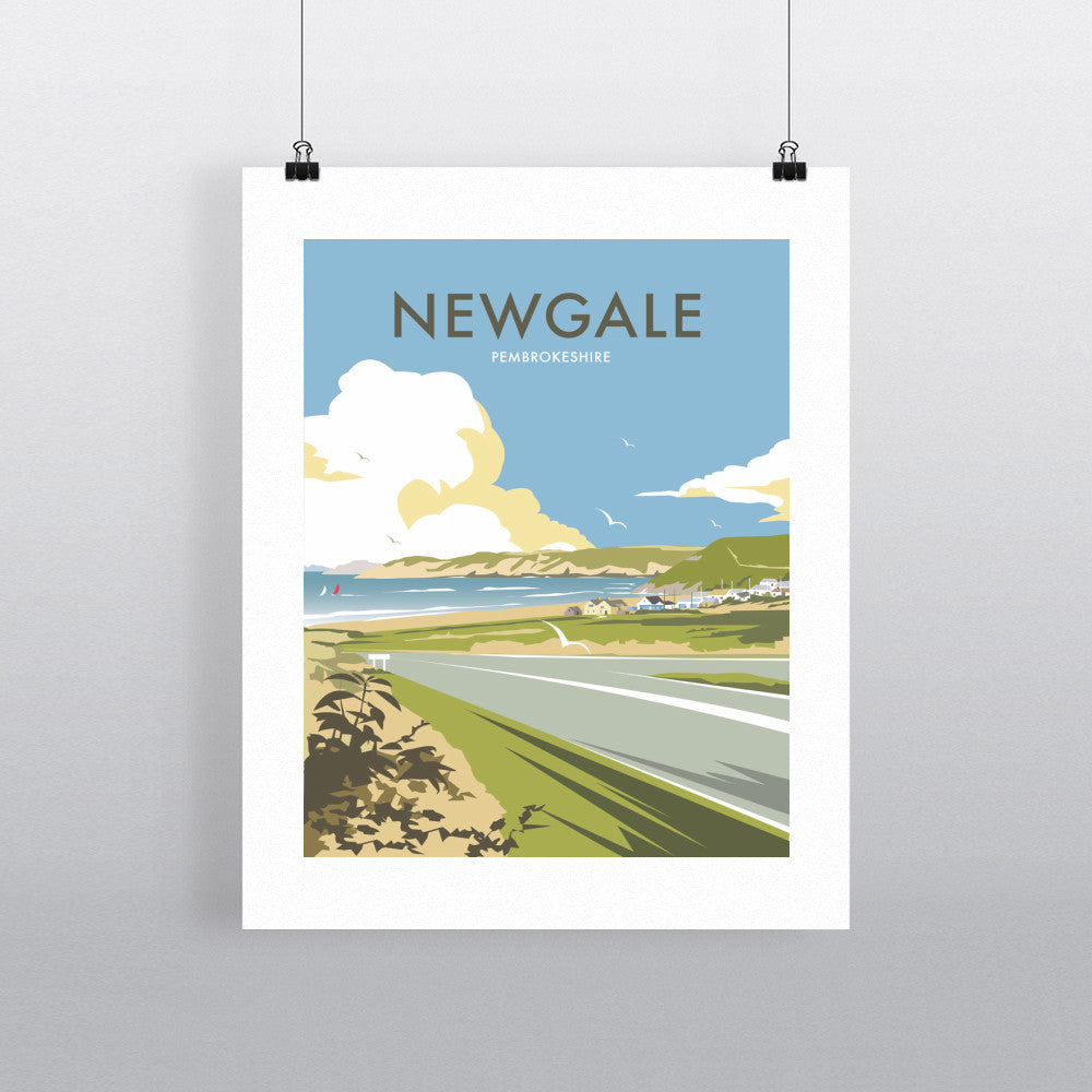 THOMPSON326: Newgale, Pembrokeshire 24" x 32" Matte Mounted Print