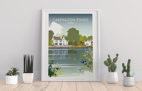 Carshalton Ponds By Artist Dave Thompson - 11X14inch Premium Art Print
