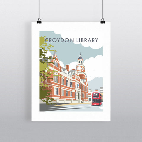 THOMPSON335: Croydon Library, Surrey 24" x 32" Matte Mounted Print