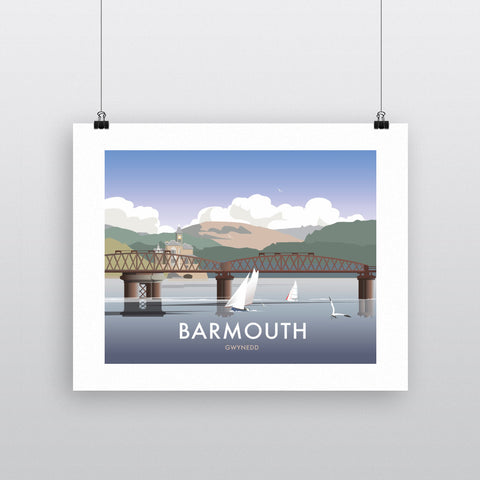 THOMPSON336: Barmouth, South Wales 24" x 32" Matte Mounted Print