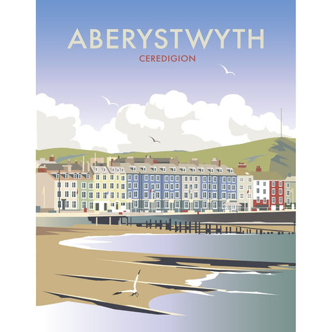 THOMPSON338: Aberystwyth, South Wales 24" x 32" Matte Mounted Print