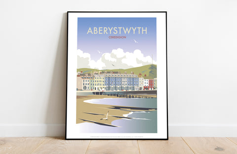 Aberystwyth By Artist Dave Thompson - Premium Art Print